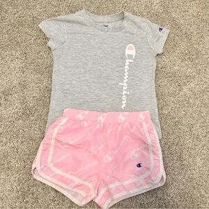 Girls Champion shorts set size 6